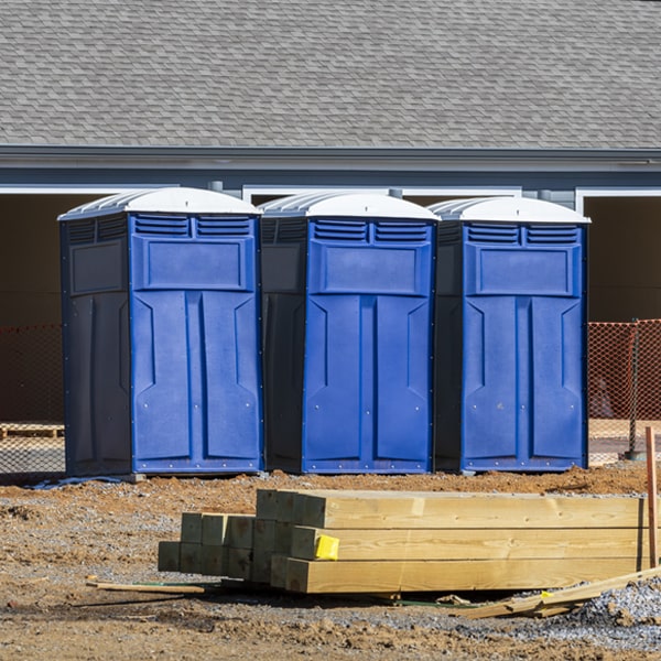 what is the expected delivery and pickup timeframe for the porta potties in Acme Washington